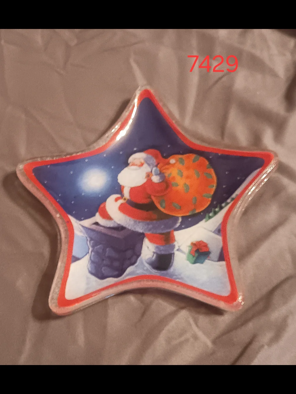 2 Gorham Star Holiday Candy Dishes with Santa